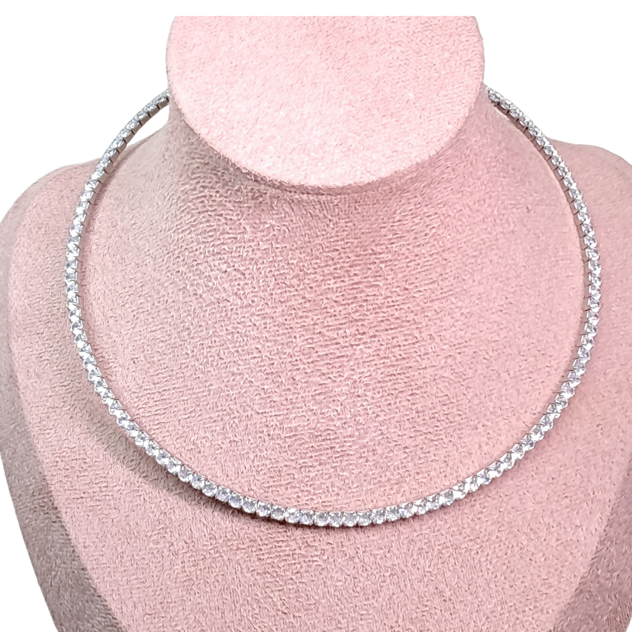Collana Girocollo Zirconata