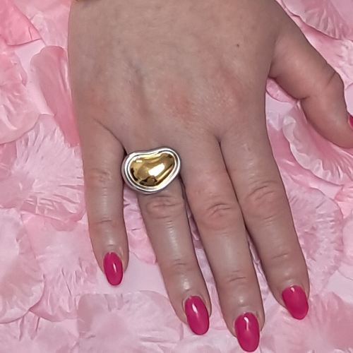 Anello Cuore  Bicolor