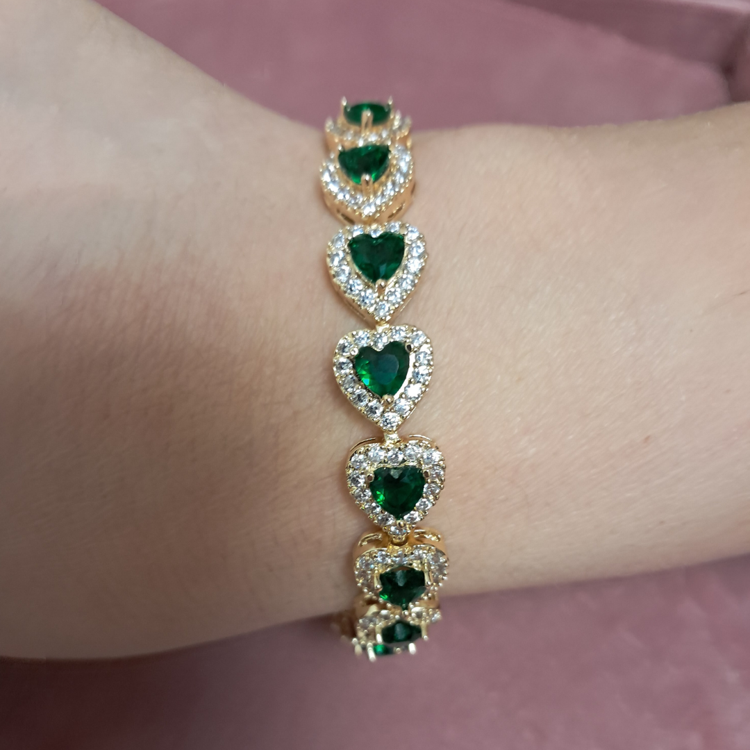 Bracciale Cuori Zirconati