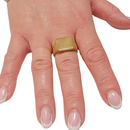 Anello Quadrato Zigrinato