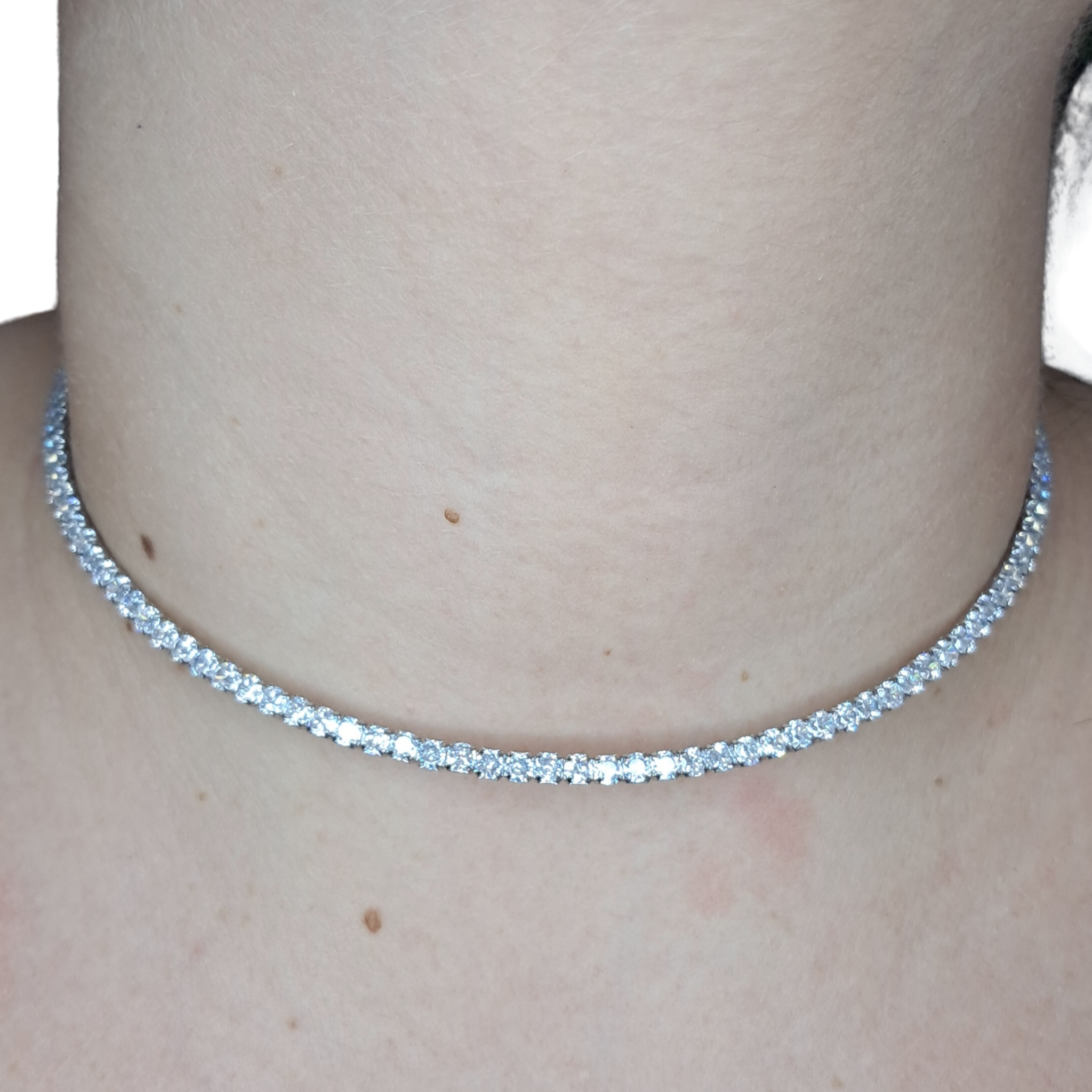 Collana Girocollo Zirconata