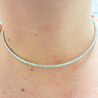 Collana Girocollo Zirconata